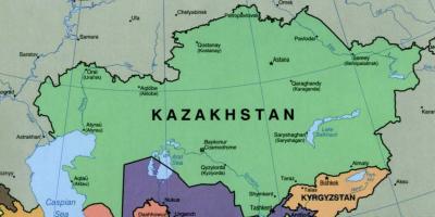 Mapa de almaty, Kazajstán