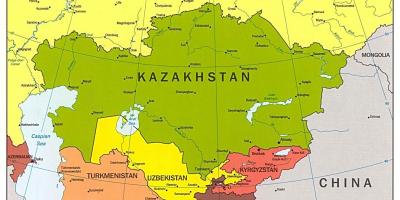 Mapa de Kazajstán mapa de asia