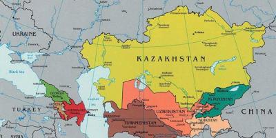 Kazajstán mapa Mapas de Kazajstán (Asia Central - Asia)